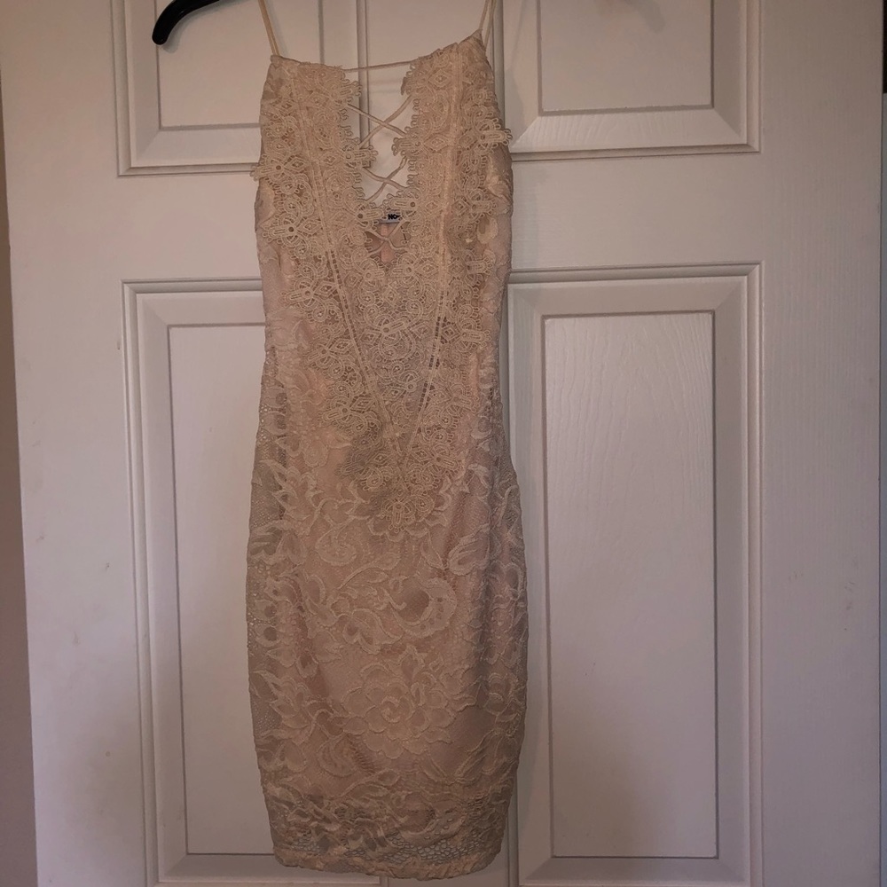 Fashion Nova Xs Lace Bodycon Dress